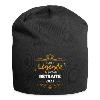 La Légende Prend sa Retraite 2023 - Humour F/H - Bonnet en jersey - noir - Devant