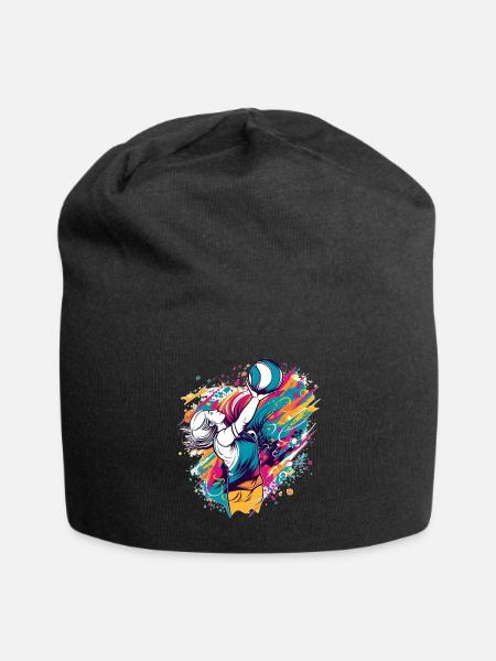 Volleyball - Jersey-Beanie - Schwarz