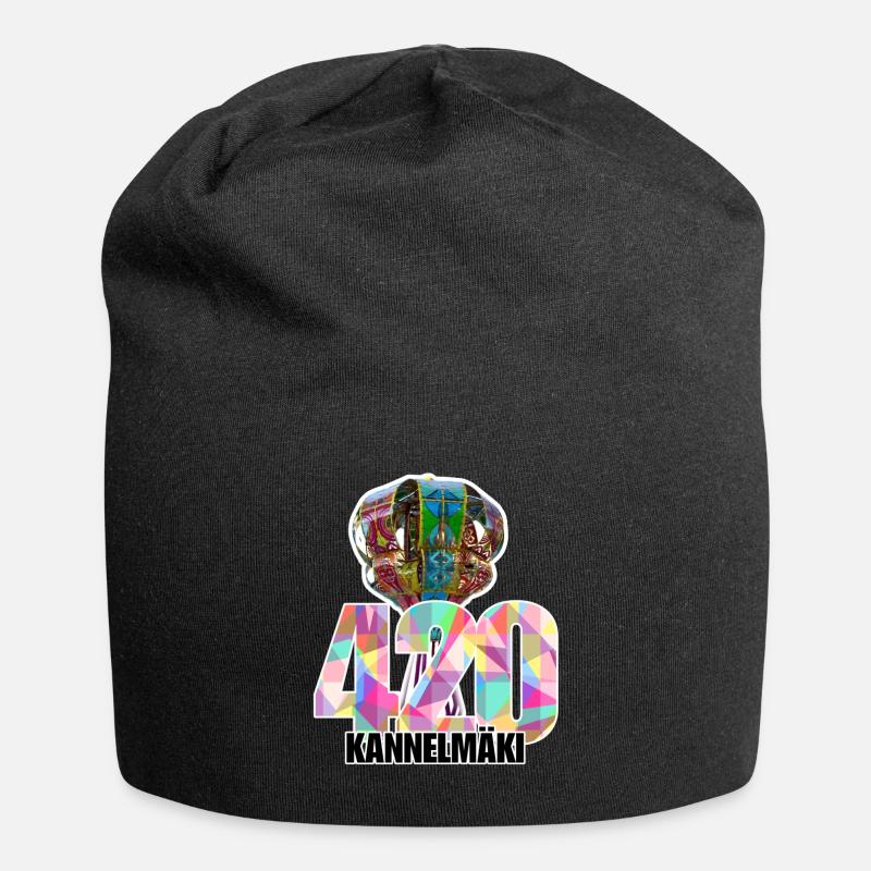 420 Kannelmäki - Bonnet en jersey - noir