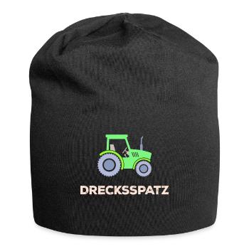 Commercial Vehicle Saying Tractor Country Life Farmer - Jersey Beanie - black - Front
