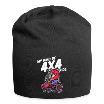 Tractor Young Farmer Country Life Statement Vehicle - Jersey Beanie - black - Front
