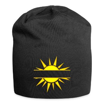 Bannière de texte Sunshine - Bonnet en jersey - noir - Devant