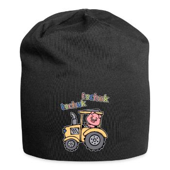 Tractor Saying Motor Vehicle Farming Commercial Vehicle - Jersey Beanie - black - Front