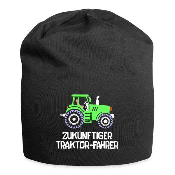 Landleben Fahrzeug Landwirt Traktor Statement - Jersey-Beanie - Schwarz - Vorne