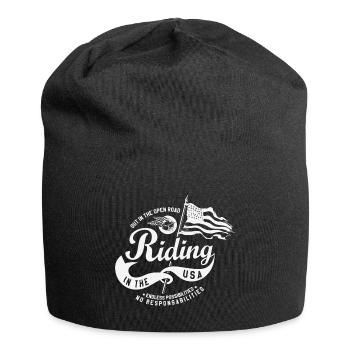 Endless Ride USA Biker T-Shirt - Jersey Beanie - black - Front