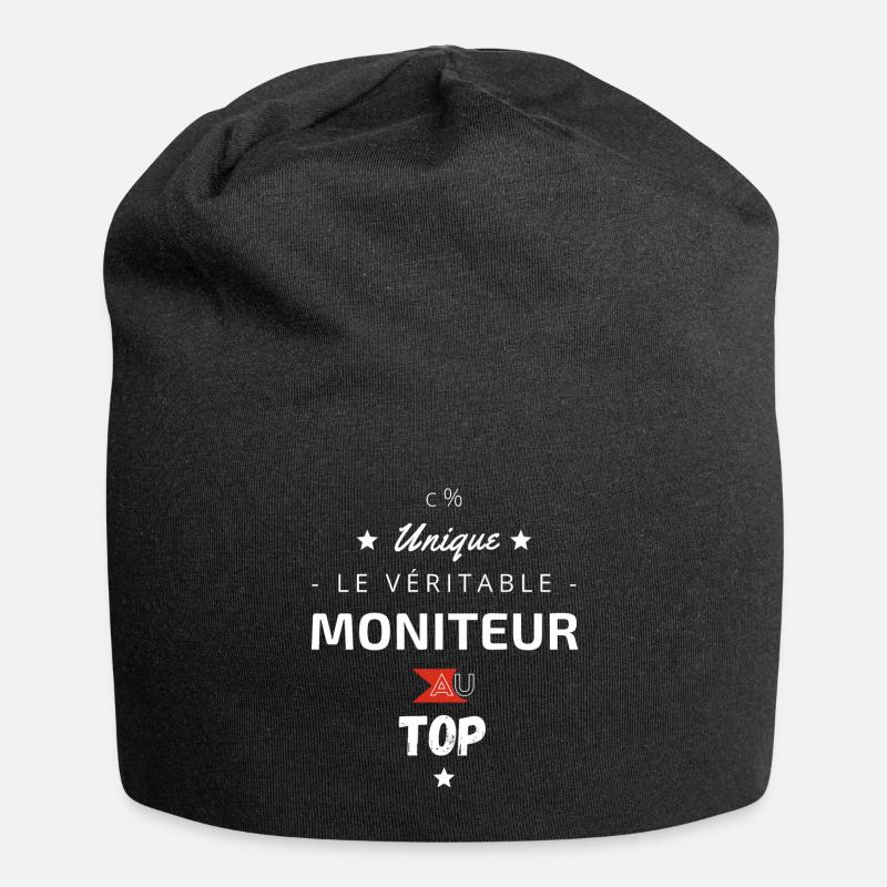 Le véritable Moniteur au top - Bonnet en jersey - noir