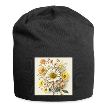Fleur - Bonnet en jersey - noir - Devant