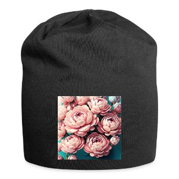 Fleur - Bonnet en jersey - noir - Devant