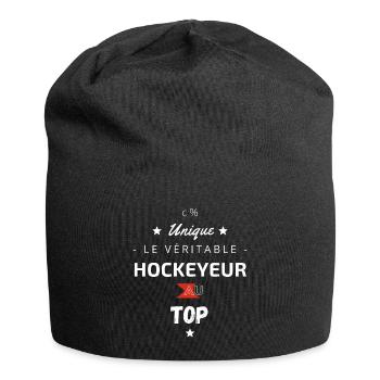 Le véritable hockeyeur au top - Bonnet en jersey - noir - Devant