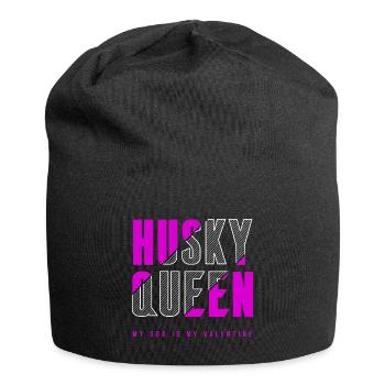 Husky Königin - Jersey-Beanie - Schwarz - Vorne