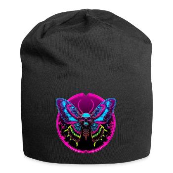 Skull Moth - Jersey Beanie - black - Front