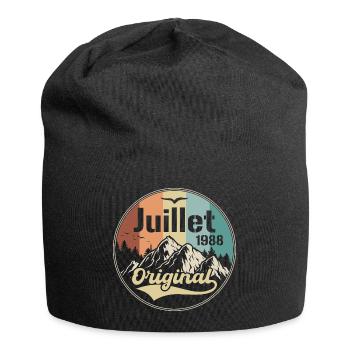 Juillet 1988 Anniversaire Juillet 1988 Juillet - Bonnet en jersey - noir - Devant