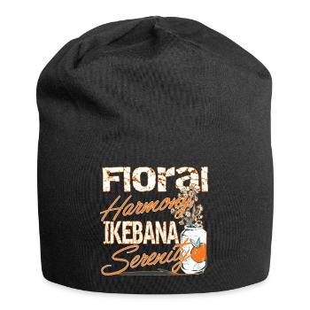 Ikebana Serenity Japanisches Hobby Liebe Kultur - Jersey-Beanie - Schwarz - Vorne