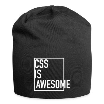 CSS is Awesome! (Even When It Overflows) - Jersey-Beanie - Schwarz - Vorne