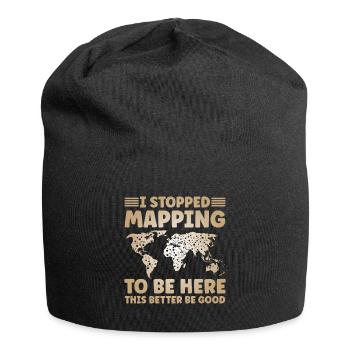 Kartografie Design - Jersey-Beanie - Schwarz - Vorne