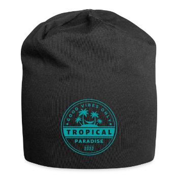 Tropical Paradise - Good Vibes Only - Jersey-Beanie - Schwarz - Vorne