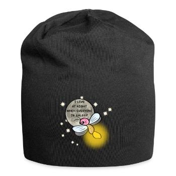 Petite luciole - Bonnet en jersey - noir - Devant