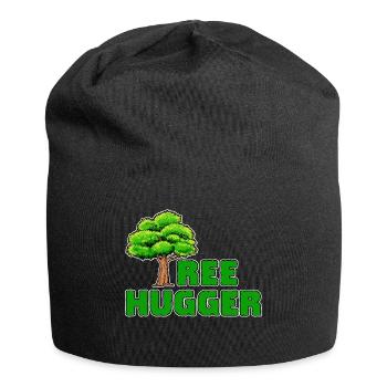 Environment, Tree, Earth, Nature, Statement, Environmental Protection - Jersey Beanie - black - Front