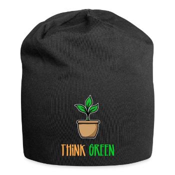Tree Statement Environment Earth Nature Conservation Nature - Jersey Beanie - black - Front