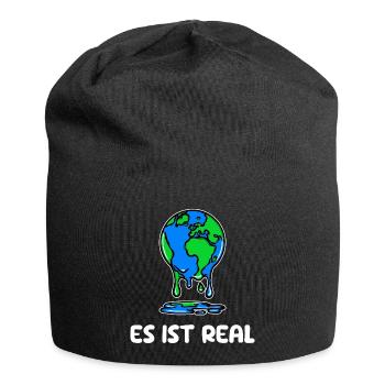 Mutter Erde Umwelt Umweltschäden Statement Natur - Jersey-Beanie - Schwarz - Vorne