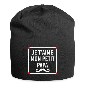 JE T'AIME MON PETIT PAPA - Bonnet en jersey - noir - Devant