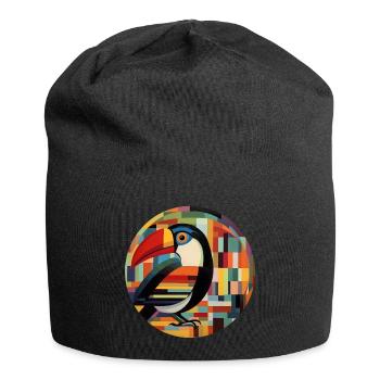 Tucan - Jersey-Beanie - Schwarz - Vorne