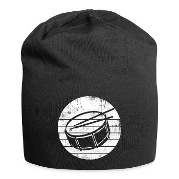 Dessin de caisse claire - Bonnet en jersey - noir - Devant
