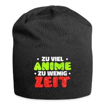 Japanisch Anime Manga Statement Mangastyle Comic - Jersey-Beanie - Schwarz - Vorne