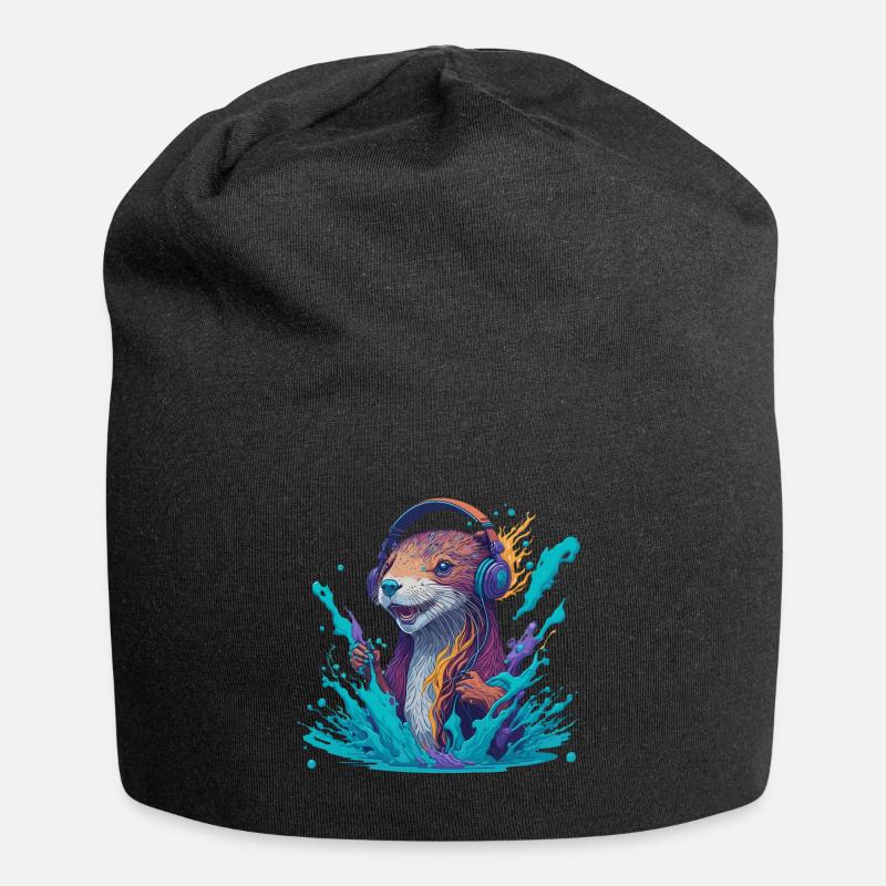 Musasaukko - Jersey-Beanie - Schwarz