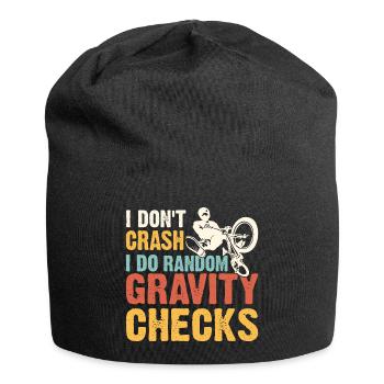I Don t Crush I Do Random Gravity Checks - Jersey-Beanie - Schwarz - Vorne