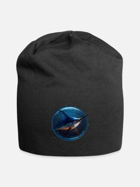 Marlin in blue Water - Jersey-Beanie - Schwarz