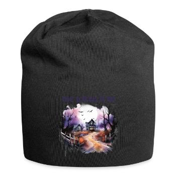 Halloween Pumpkin Horror - Jersey Beanie - black - Front