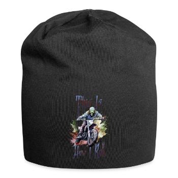 Halloween Pumpkin Horror - Jersey Beanie - black - Front