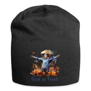 Halloween Pumpkin Horror - Jersey Beanie - black - Front