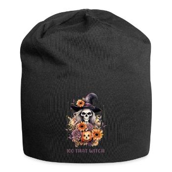 Halloween Pumpkin Horror - Jersey Beanie - black - Front