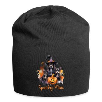 Halloween Pumpkin Horror - Jersey Beanie - black - Front