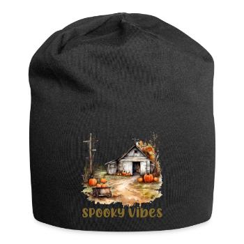 Halloween Pumpkin Horror - Jersey Beanie - black - Front