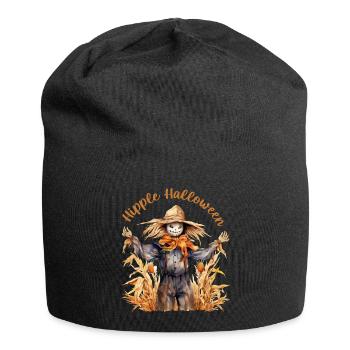 Halloween Pumpkin Horror - Jersey Beanie - black - Front
