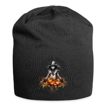 Halloween Pumpkin Horror - Jersey Beanie - black - Front
