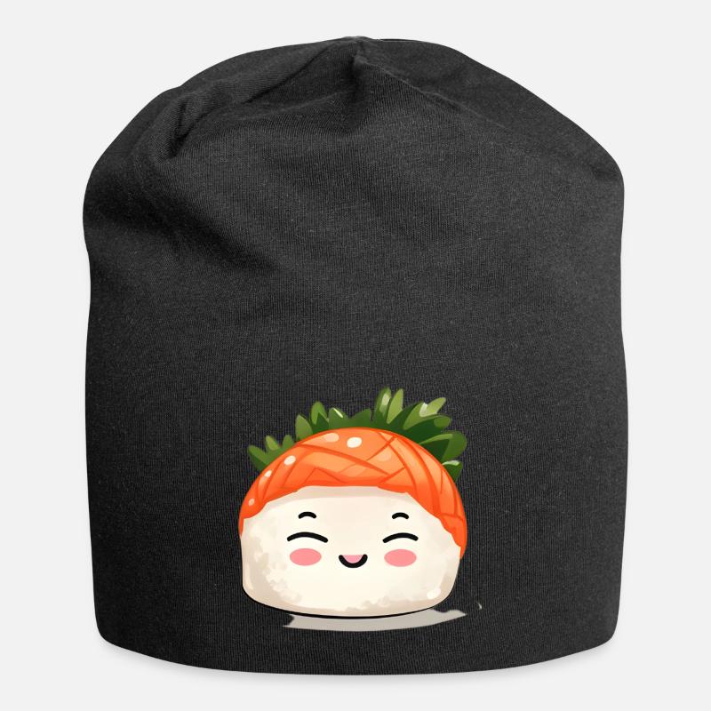 Sushi - Jersey-Beanie - Schwarz
