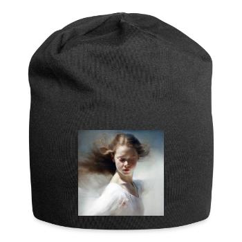 Frauenmalerei 01 - Jersey-Beanie - Schwarz - Vorne