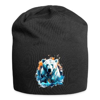 Ours polaire - Bonnet en jersey - noir - Devant
