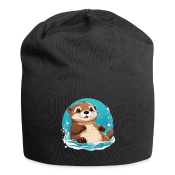 Otter - Jersey-Beanie - Schwarz - Vorne