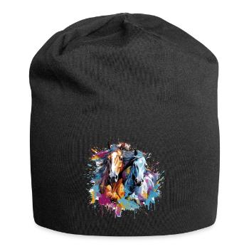 Horses, horses - Jersey Beanie - black - Front