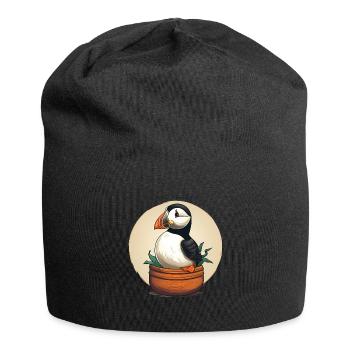 Macareux - Bonnet en jersey - noir - Devant
