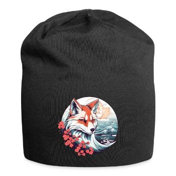 Anime Japan Kitsune Fox - Jersey Beanie - black - Front