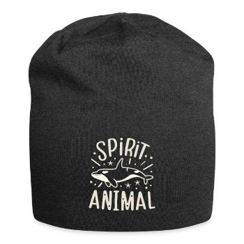 Orca Schwertwal Spirit animal - Jersey-Beanie - Anthrazit - Vorne