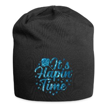Mantarochen Flapin Time Mantarochen Liebhaber - Jersey-Beanie - Schwarz - Vorne