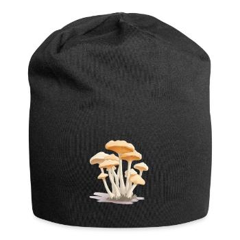 Mushroom Mushroom Collecting - Jersey Beanie - black - Front