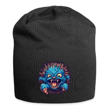 Hérisson Halloween Horreur - Bonnet en jersey - noir - Devant